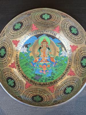 Special Hand Carved Hammered Singing Bowl - 2