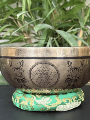 Special Hand Carved Hammered Singing Bowl - 2