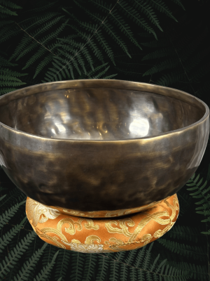 Dark Colored Handmade Singing Bowl - 12