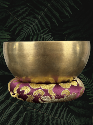 Matte Gold Handmade Singing Bowl - 4