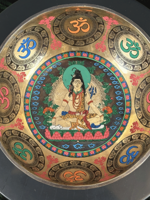 Special Hand Carved Hammered Singing Bowl - 7