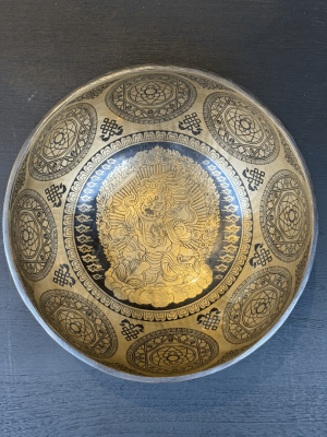 Special Hand Carved Hammered Singing Bowl - 3
