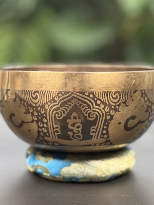 Hand Carved Handmade Singing Bowl-51