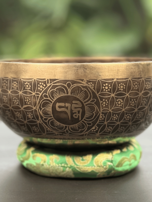 Hand Carved Handmade Singing Bowl-8